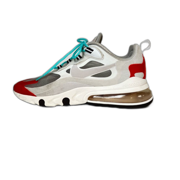 Nike Air Max 270 React Light Beige Chalk Unisex Athletic Shoe Men 8.5/Women 10 - Picture 3 of 15